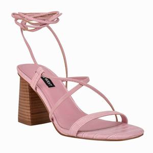 Nine West Young Ankle Wrap Sandalen Met Hak Roze Nederland | ZXK-024613